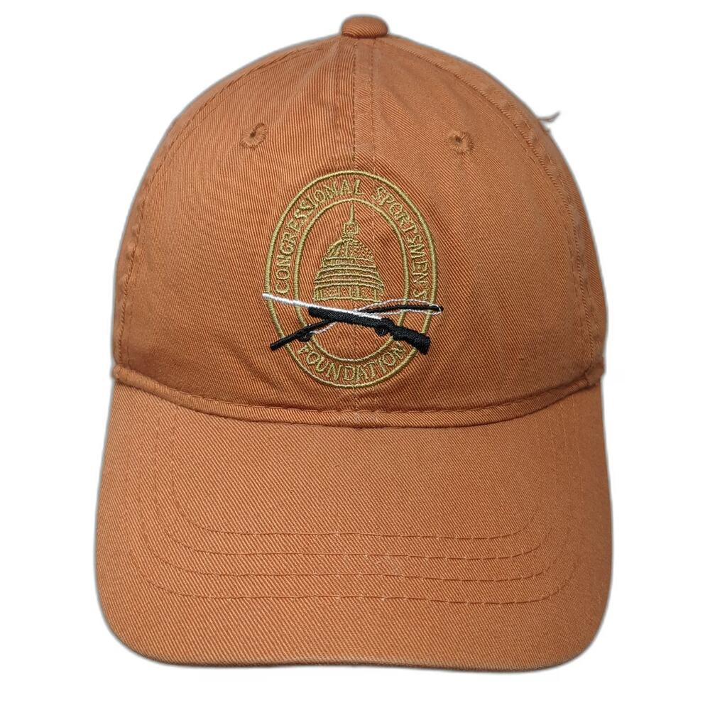 Orange One Size Baseball Cap Congressional Sportsmen's Foundation Slideback Hat